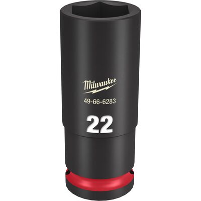 Milwaukee Tool SHOCKWAVE Impact Duty  1/2"Drive 22MM Deep 6 Point Socket