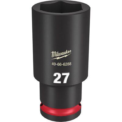 Milwaukee Tool SHOCKWAVE Impact Duty  1/2"Drive 27MM Deep 6 Point Socket