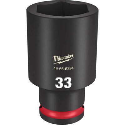 Milwaukee Tool SHOCKWAVE Impact Duty  1/2"Drive 33MM Deep 6 Point Socket