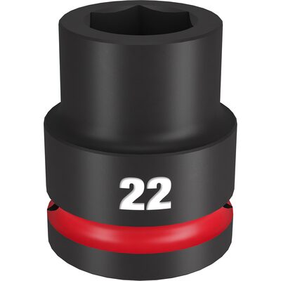 Milwaukee Tool SHOCKWAVE Impact Duty  3/4"Drive 22MM Standard 6 Point Socket