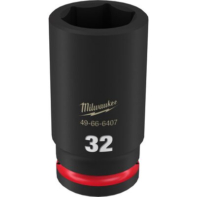 Milwaukee Tool SHOCKWAVE Impact Duty  3/4"Drive 32MM Deep 6 Point Socket