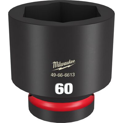 Milwaukee Tool SHOCKWAVE Impact Duty  1"Drive 60MM Standard 6 Point Socket