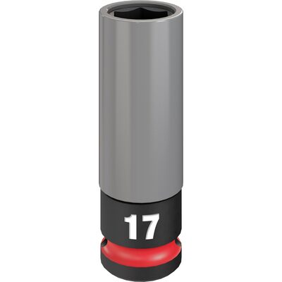 Milwaukee Tool SHOCKWAVE Impact Duty 1/2 Drive 17MM Metric Lug Nut Wheel Socket