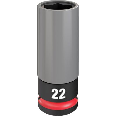 Milwaukee Tool SHOCKWAVE Impact Duty 1/2 Drive 22MM Metric Lug Nut Wheel Socket