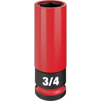 Milwaukee Tool SHOCKWAVE Impact Duty 1/2 Drive 3/4" SAE Lug Nut Wheel Socket