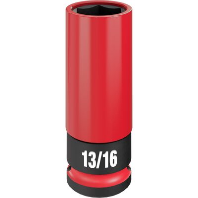 Milwaukee Tool SHOCKWAVE Impact Duty 1/2 Drive 13/16" SAE Lug Nut Wheel Socket