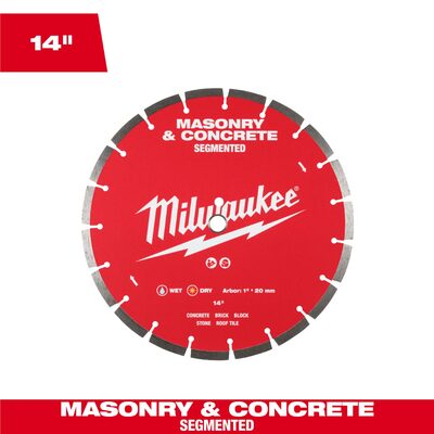Milwaukee Tool 14 inch Segmented Masonry and Concrete Diamond Blade