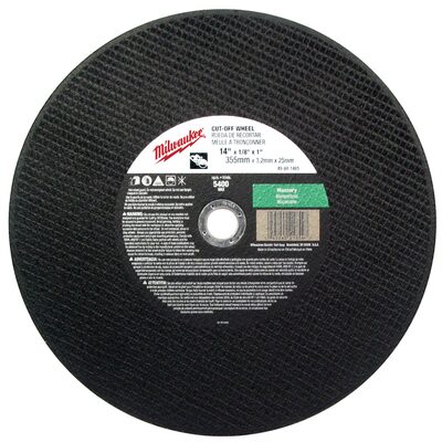 Milwaukee Tool 14" x 1/8" x 1" Cut-Off Wheel (Type 1)