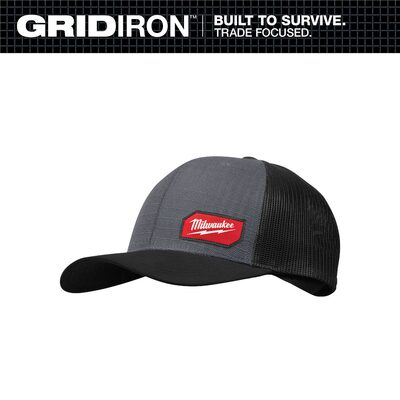 Milwaukee Tool GRIDIRON Snapback Trucker Hat - Gray