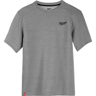Milwaukee Tool HYBRID WORK TEE- SS GRAY 3X