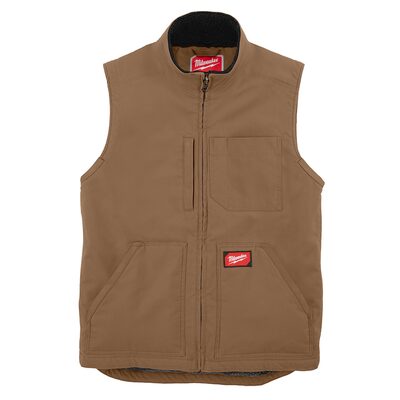 Milwaukee Tool HEAVY DUTY SHERPA-LINED VEST - BROWN 3X