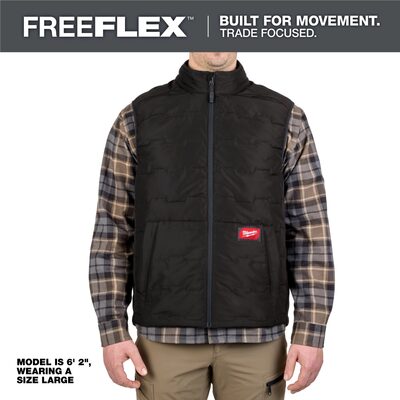 Milwaukee Tool FREEFLEX Lightweight Insulated Vest Black S