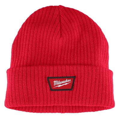 Milwaukee Tool Rib-Knit Cuffed Beanie - Red