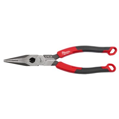 Milwaukee Tool 8" Long Nose Comfort Grip Pliers (USA)
