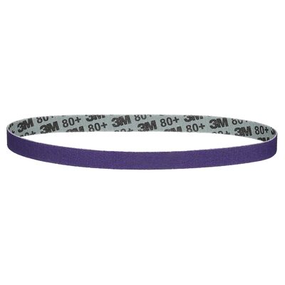 3M Cubitron 3 Abrasive File Belt 33478, 80+, 1/2 in x 18 in (12.7 mm x 457.2 mm)