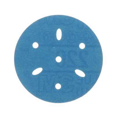 3M Hookit Blue Abrasive Disc 321U, 36148, 3 in, 240 grade, Multi-hole