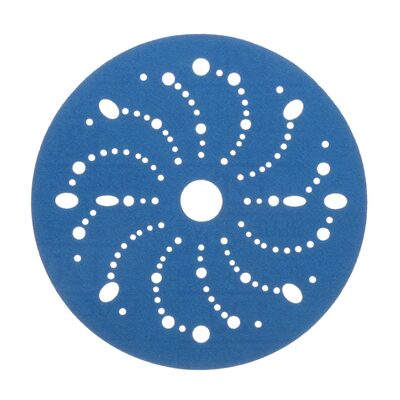 3M Hookit Blue Abrasive Disc 321U, 36174, 6 in, 120, Multi-hole