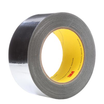 3M High Temperature Aluminum Foil Glass Cloth Tape 363, Silver, 2 in x 36 yd, 7.3 mil