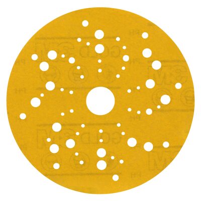 3M Hookit Gold Abrasive Disc 53027, 5 in (125 mm), 500, Dust-Free