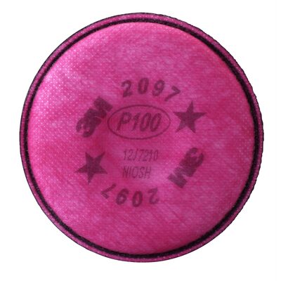 3M P100 FILTER FOR HALF FACEPIECE RESPIRATOR 2/PK