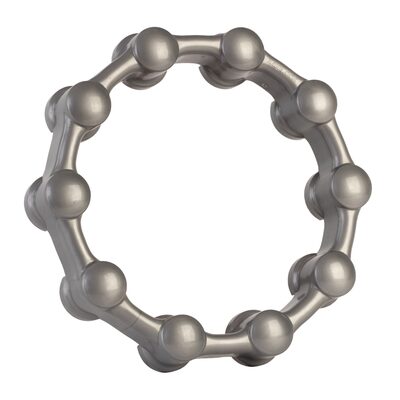 Checkpoint Luglock One-Piece Wheel Nut Retaining Ring And Protective Cap - Silver Grey 33 mm (Bag of 2 Pcs)