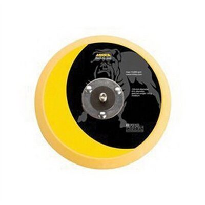 Mirka Abrasives 106GG Grip Faced Back-Up Pad, 6 in Dia, Hook and Loop Attachment