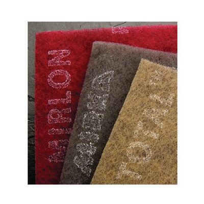 Mirka Abrasives Mirlon Total 18-118-449 18 Series Non-Woven Scuff Pad, 4-1/2 in W x 9 in L, 2500 Grit