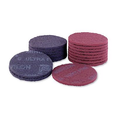 Mirka Abrasives Mirlon 18-241-447 18 Series Non-Woven Scuff Disc, 6 in Dia, 360 Grit