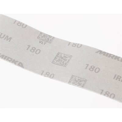 Mirka Abrasives Iridium 24-574-080 Semi-Open Coated Abrasive Roll, 2-3/4 in W x 60 ft L, 80 Grit, Aluminum Oxide/Ceramic