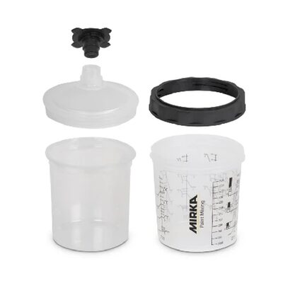 Mirka Abrasives Paint Cup System 850ml, Filter Lid 125&Acirc;�m, 50/Pack