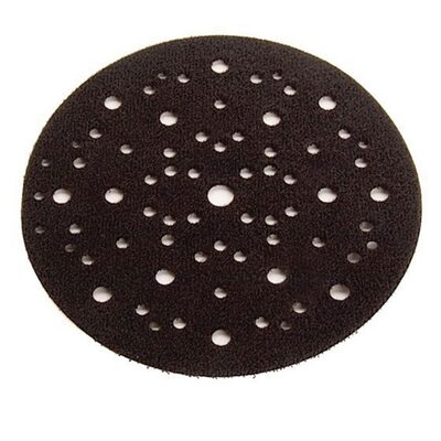 Mirka Abrasives 9956 Grip Faced Interface Pad Protector, 6 in Dia x 1/8 in THK, Hook and Loop Attachment
