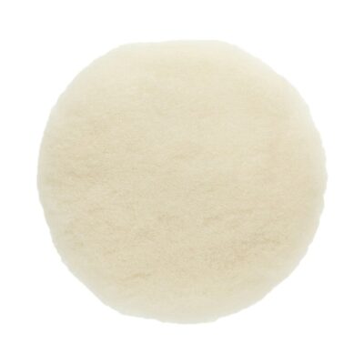 Mirka Abrasives MPADLW-7.5 Polishing Pad, 7-1/2 in Dia, Hook and Loop Attachment, Lambs Wool Pad, White