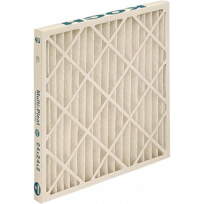 Msc Industrial Supply 16 x 25 x 1", MERV 13, 80 to 85% Efficiency, Wire-Backed Pleated Air Filter