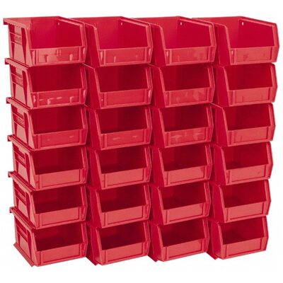 Msc Industrial Supply 4-1/8" Wide x 5-3/8" Deep x 3" High Hopper Stacking Bin