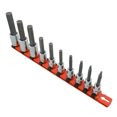 Martin Tools SKT SET 3/8&1/2 HEX BIT 10PC