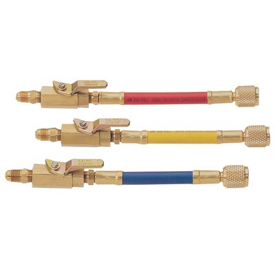 Mastercool ADA SET A/C 3PC MAN S/OFF W/BRS VALV