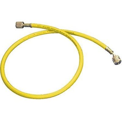Mastercool 72" YELLOW CHARGING HOSE W/MANUAL SHUT-OFF