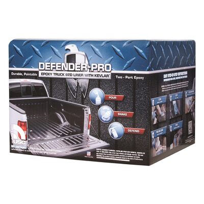 Morton Paint DOMINATOR DEFENDER-PRO 1800-2PROMO Promo Truck Bed Liner Kit, Black, 1:1 Mixing