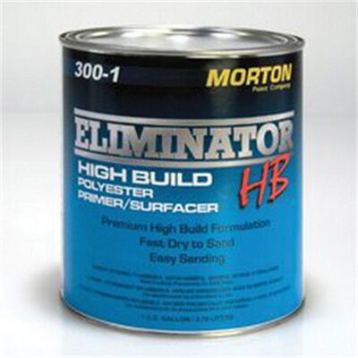 Morton Paint Morton 300-1 High Build Polyester Primer, 1 gal Can, Gray, 20 min Curing