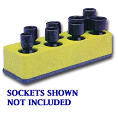 Mechanic's Time Savers SOC HOL 3/8U IMP YELLOW NEON 8 HOLE