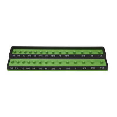 Mechanic's Time Savers 1/2" SAE Peg Socket Holder - Green