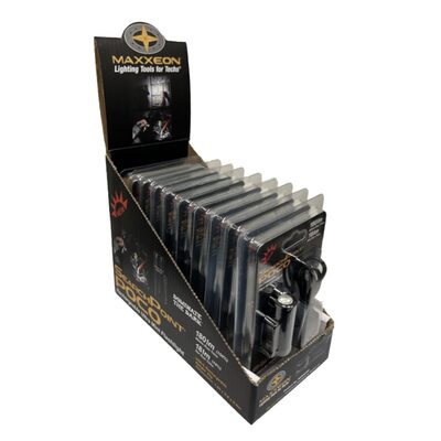 Maxxeon SearchPoint POCO Rechargeable Mini Flashlight Display Kit - 10 Count