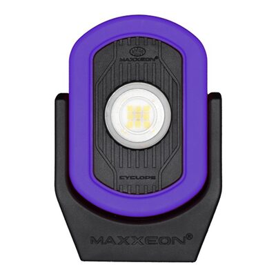 Maxxeon Workstar 816 CYCLOPS 720 Lumen USB-C Rechargeable Work light with Magnetic Base - Purple