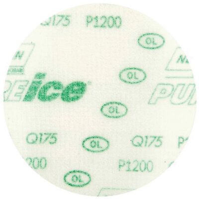 Norton Pure Ice 88715 Q175 Series Non-Vacuum Sanding Disc, 6 in, P1200 Grit, Aluminum Oxide