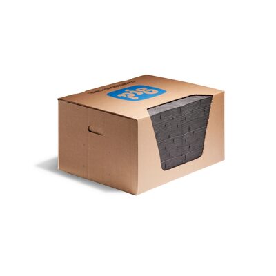 New Pig Medium-Weight Absorbent Mat Pads in Dispenser Box - 15 x 20  Inch - 100 Pads
