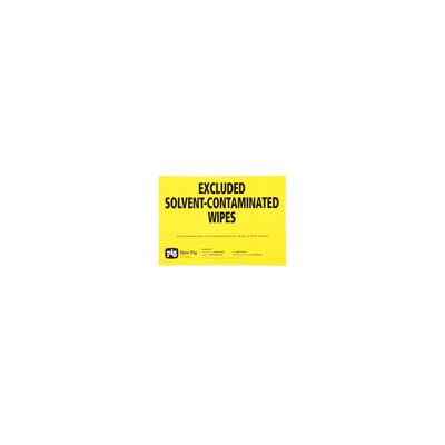 New Pig Solvent Contaminated Wipes Label (Pack of 5)