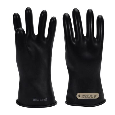 Oberon Gloves - Rubber Electrical - Class 00 - Length: 11" -  Rolled Cuff - Size: Regular - 8
