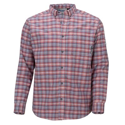 OBERON Plaid Long Sleeve Button Down Shirt &hyphen; Cotton / Nylon - Fire Resistant and Arc Flash Protection - 10 CAL - Color: Grey - Men's - Size: 3XL
