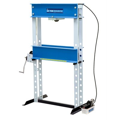 OTC 25-Ton Capacity Shop Press with Air-Driven Hydraulic Pump
