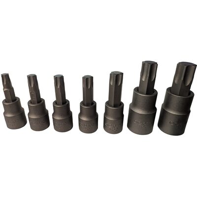 OTC TORX Socket Set, 7 pcs. INCLUDES T40, T45, T47, T50, T55, T60, T70